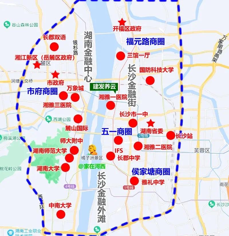 长沙市中心城区是什么区